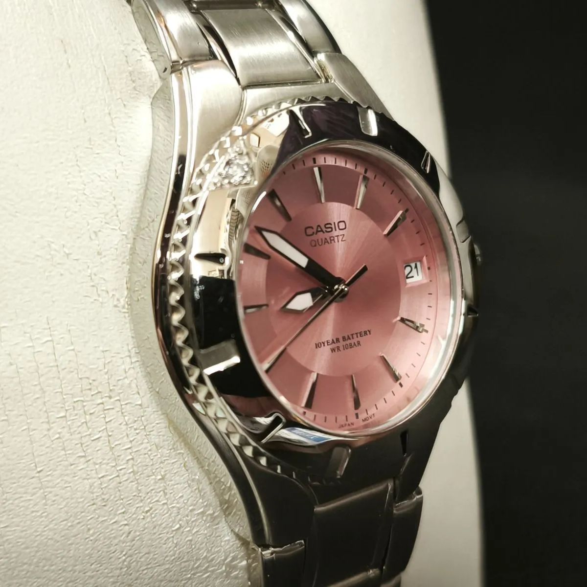 Casio Series LTD-1035A-4AJF Analog Watch with Pink Dial and 10 ATM Water Resistance — Japan Import
