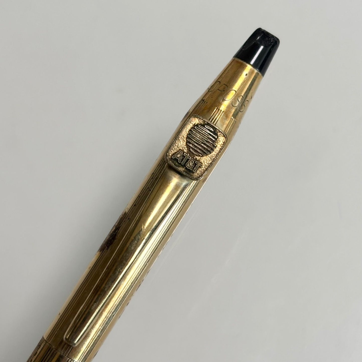Cross Gold Color Ballpoint Pen and Mechanical Pencil 2 Piece Set With Case — Japan Import