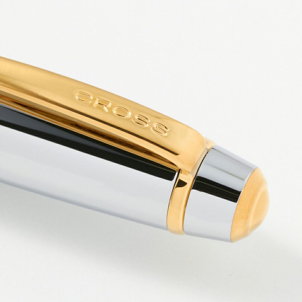 Cross Bailey Style Geometric Pen Model AT0452-6 Silver and Gold