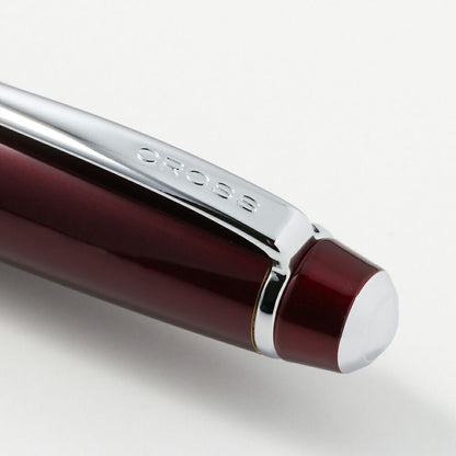 Cross Bailey Red and Silver Ballpoint Pen Model AT0452-8