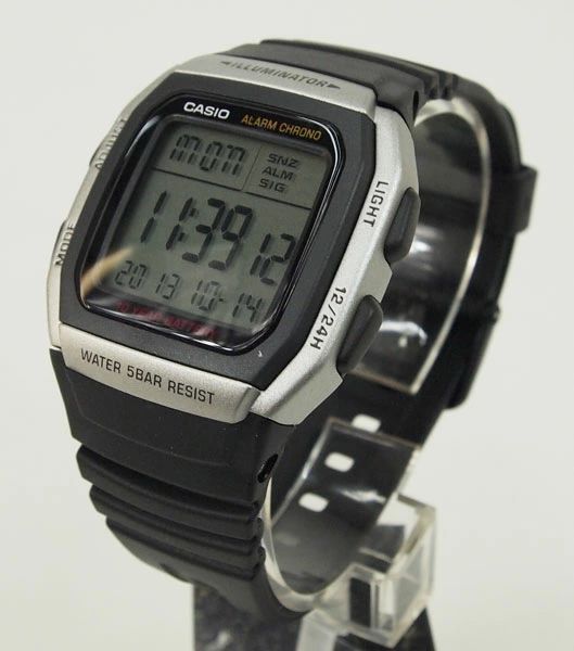 Casio W-96H-1AJH Digital Watch for Men Black 10 Year Battery 5 ATM Water Resistant — Japan Import