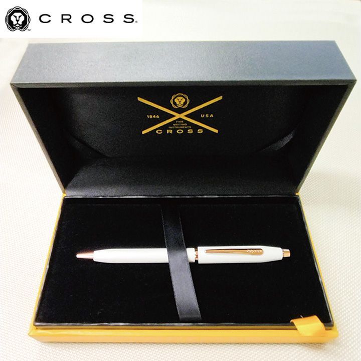 Cross Century II Pearl White Lacquer Ballpoint Pen by Century Series