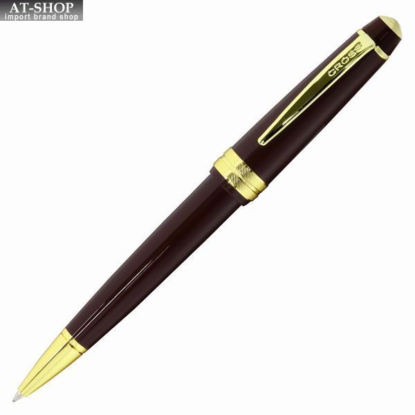 Cross Bailey Light Ballpoint Pen Model NAT0742-11 Burgundy Gold Plate
