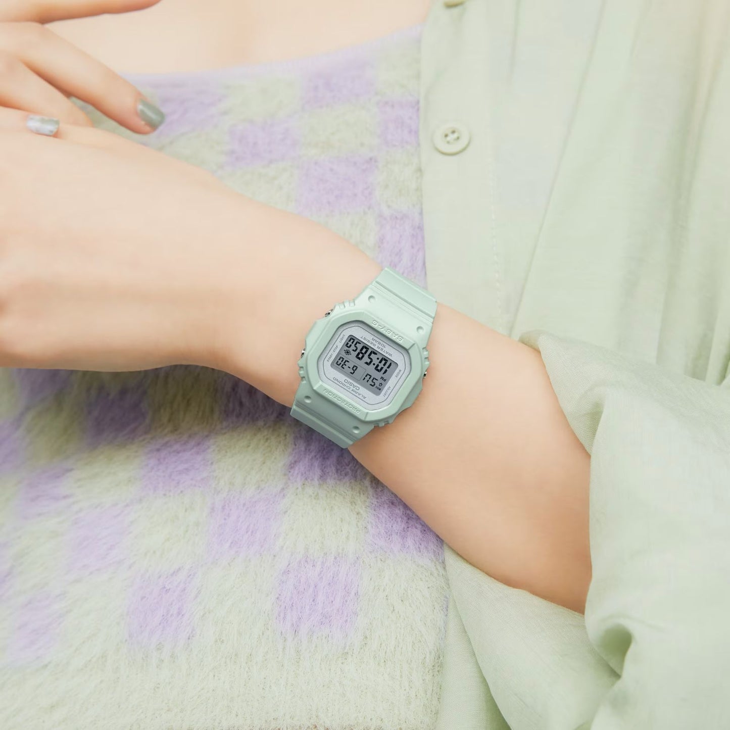 Casio Baby-G BGD-565 Series Flower Color Green Watch for Women — Japan Import