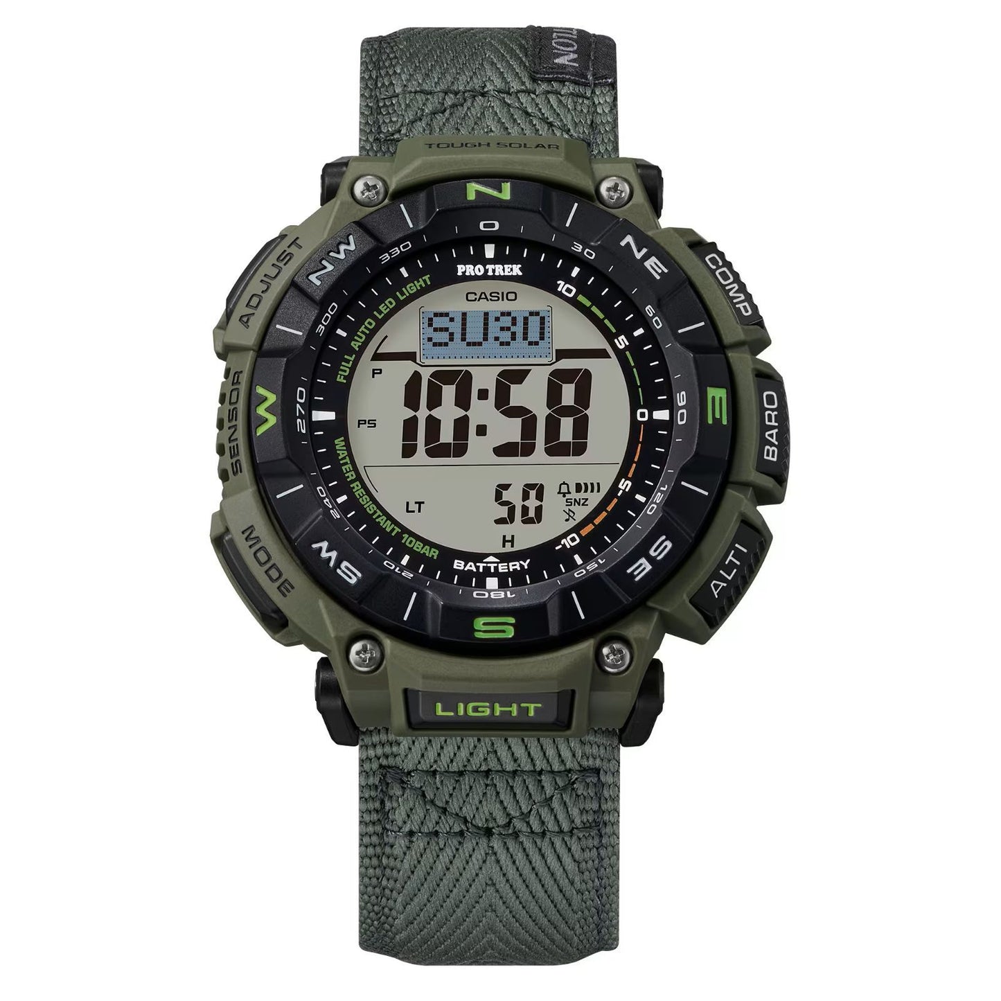 Casio PRO TREK Climber Line PRG-340B-3JF Digital Solar Watch with Compass and Altimeter — Japan Import