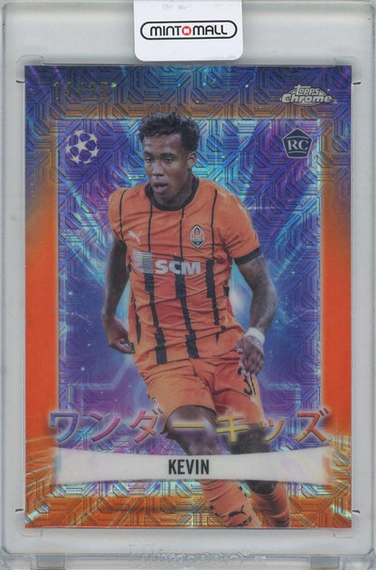 2024-25 TOPPS Chrome UEFA Club Competitions KEVIN Shakhtar Donetsk Orange Mojo Refractor card serial 14 of 25