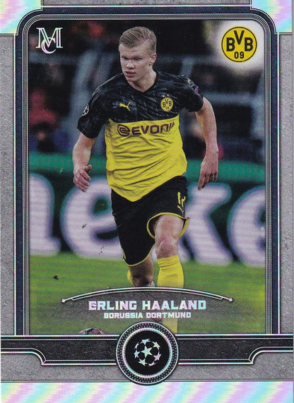 2019-20 Topps Museum Collection UEFA Champions League Borussia Dortmund Erling Haaland Base card