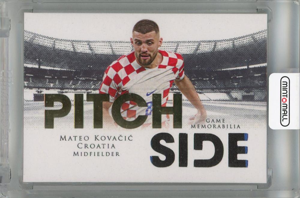 2024 Futera Unique Mateo Kovacic Pitch Side trading card serial #PT19 03/19 from Croatia