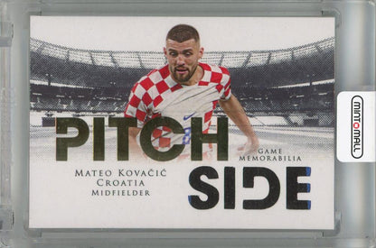 2024 Futera Unique Mateo Kovacic Pitch Side trading card serial #PT19 03/19 from Croatia