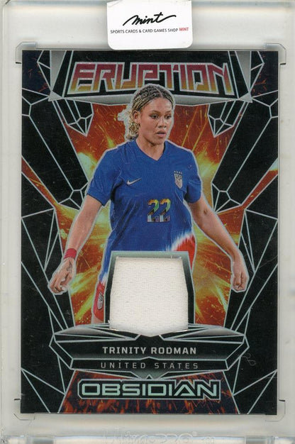 2024-25 Panini Obsidian Soccer Trinity Rodman Jersey serial number 110 out of 125