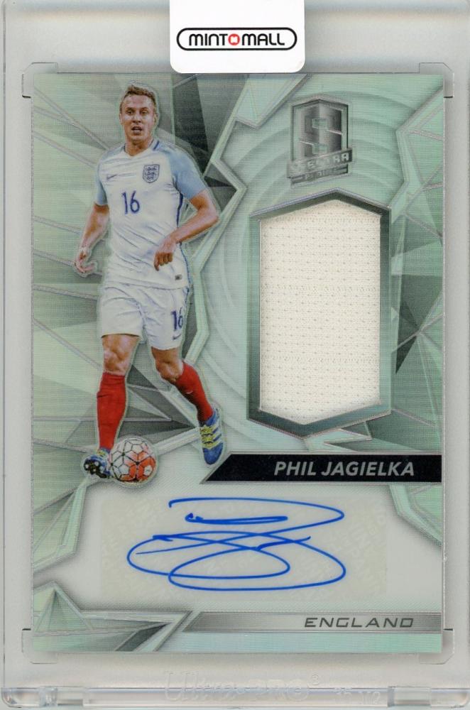 2016 Panini Spectra Phil Jagielka Jersey Autographs trading card numbered 129/149 from England