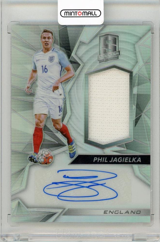 2016 Panini Spectra Phil Jagielka Jersey Autographs trading card numbered 129/149 from England
