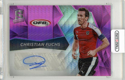 2016 Panini Spectra Christian Fuchs Signatures Pink Parallels 25 of 25 Austria trading card