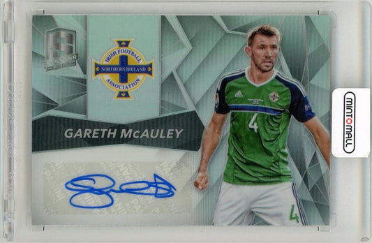 2016 Panini Spectra Gareth McAuley Signatures card serial number 137 of 199 from Northern Ireland