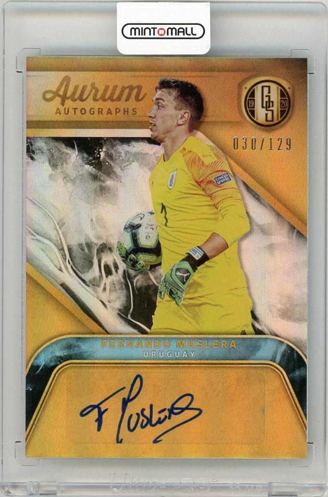 2019-20 Panini Gold Standard Fernando Muslera Aurum Autographs soccer card serial number 30 of 129