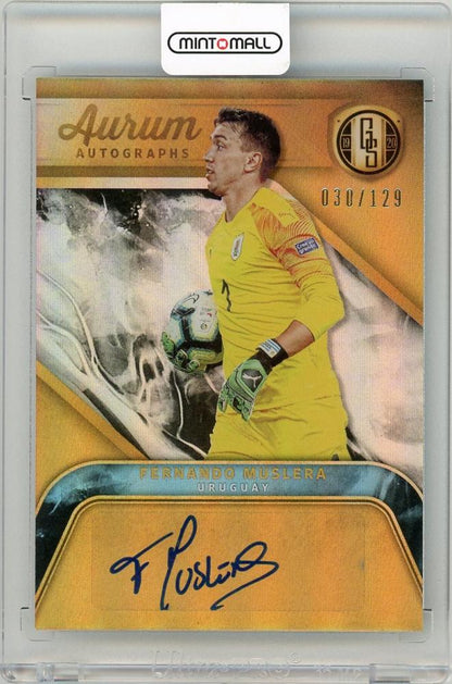 2019-20 Panini Gold Standard Fernando Muslera Aurum Autographs soccer card serial number 30 of 129