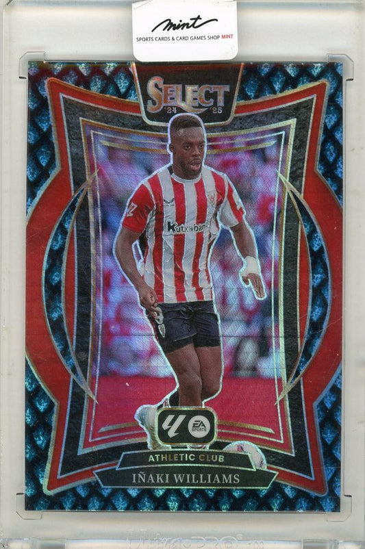2024-25 Panini Select La Liga Soccer Inaki Williams trading card serial number 11 out of 28