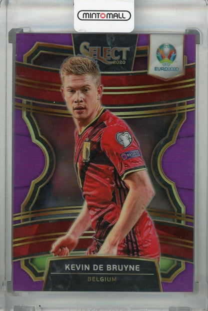 2020 Panini Select UEFA Euro Preview Belgium Kevin De Bruyne base terrace purple parallel trading card 20/79
