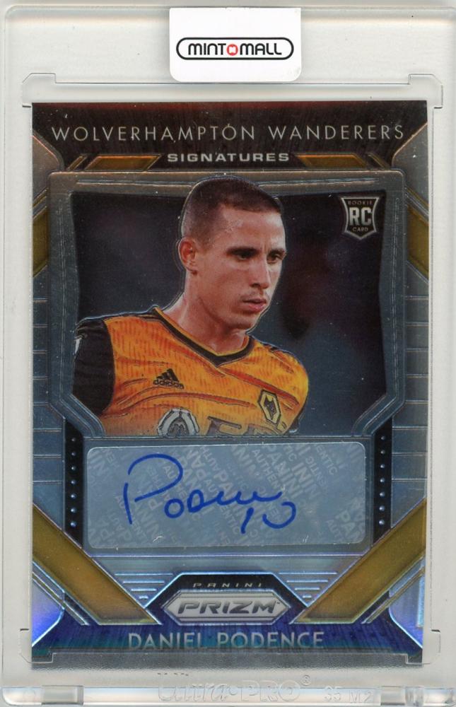 2020-21 Panini Prizm Premier League Daniel Podence SignaturesS-DP trading card for Wolverhampton Wanderers