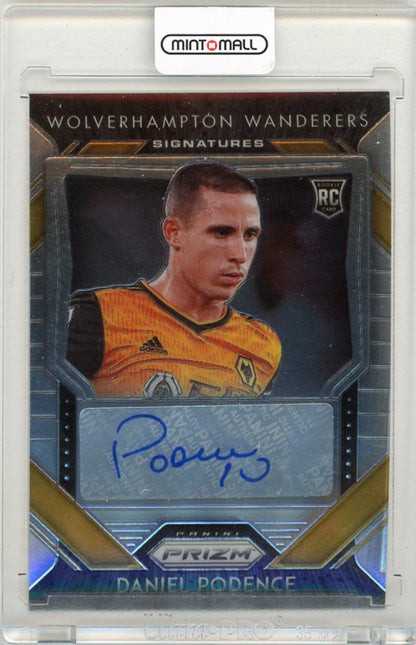 2020-21 Panini Prizm Premier League Daniel Podence SignaturesS-DP trading card for Wolverhampton Wanderers