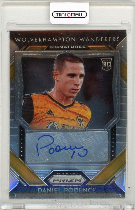 2020-21 Panini Prizm Premier League Daniel Podence SignaturesS-DP trading card for Wolverhampton Wanderers