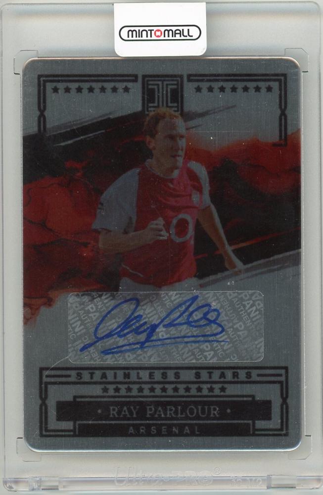 2022-23 Panini Impeccable Premier League Ray Parlour Stainless Stars Signatures trading card numbered 12 of 25 Arsenal