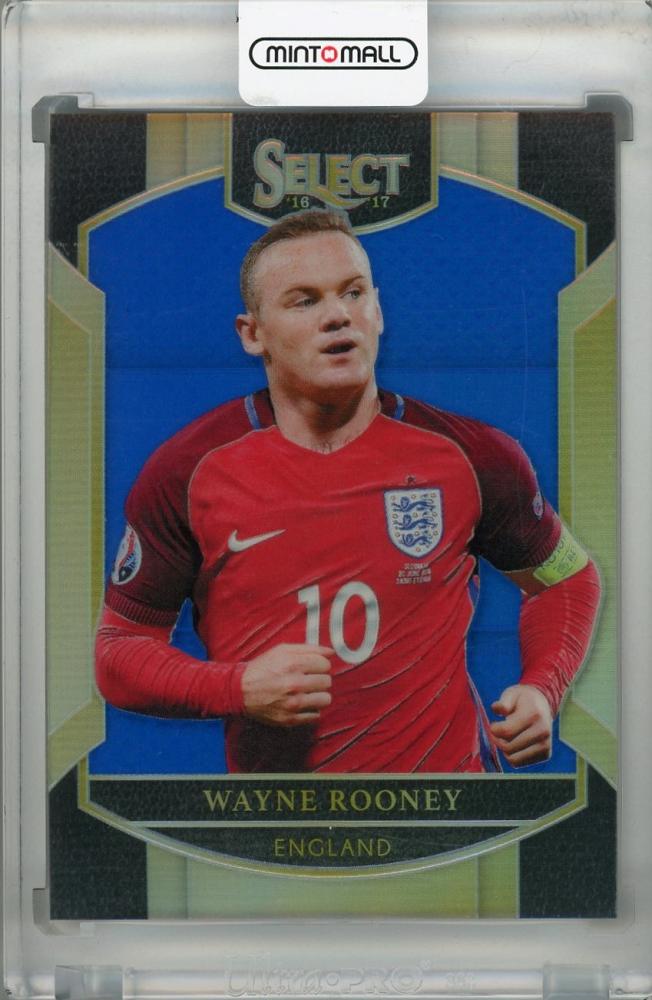 2016-17 Panini Select England Wayne Rooney Terrace Base Blue parallel card serial 112 out of 299
