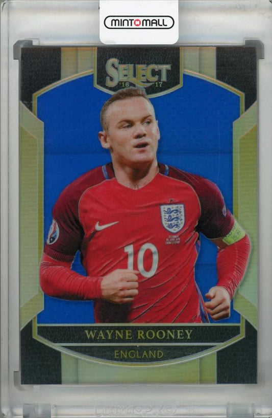 2016-17 Panini Select England Wayne Rooney Terrace Base Blue parallel card serial 112 out of 299