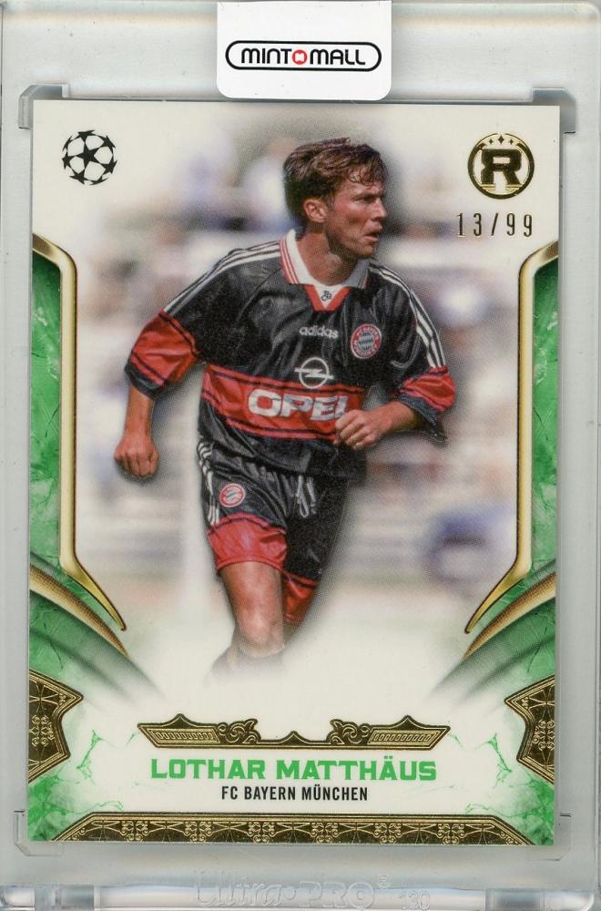 2024-25 TOPPS Reverence UEFA Club Competitions Lothar Matthaus Green trading card #4913 of 99 for FC Bayern Munchen