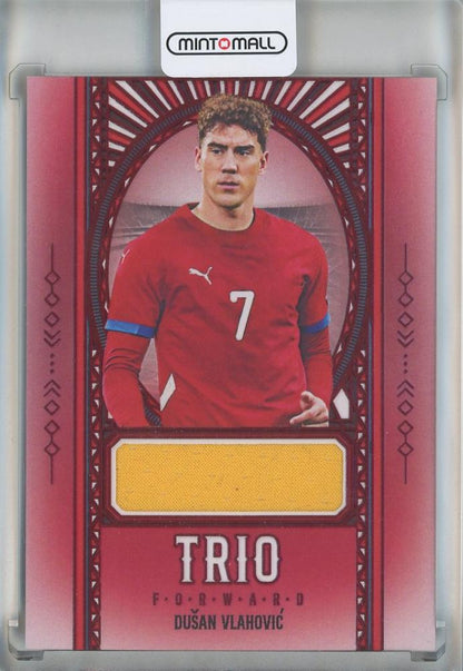 2025 Futera Unique Dusan Vlahovic TRIO trading card numbered 05 out of 05 from Serbia