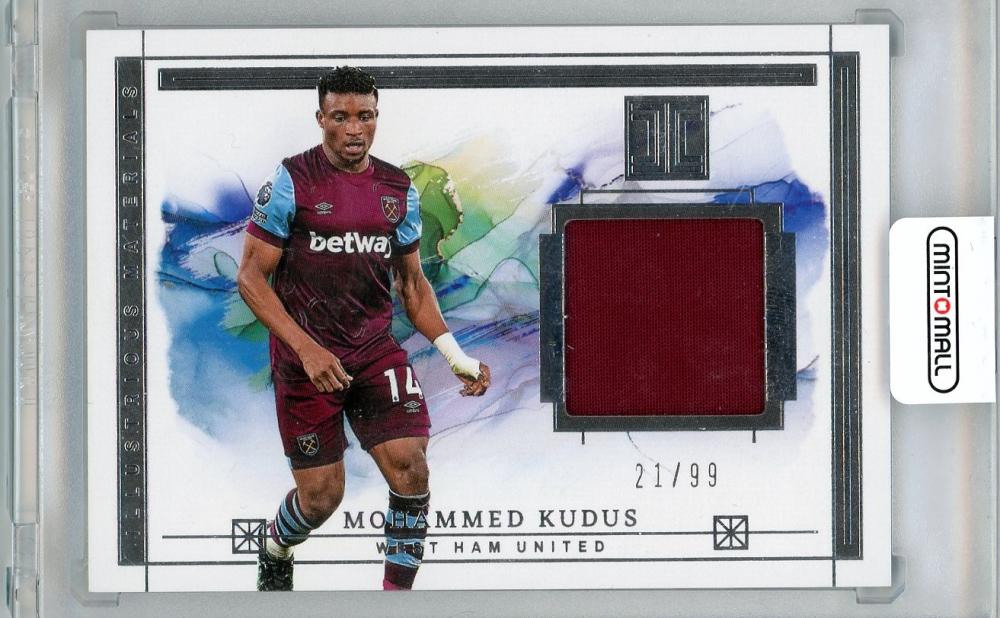 2023-24 PANINI IMPECCABLE Mohammed Kudus Jersey serial number 21 of 99 from West Ham United