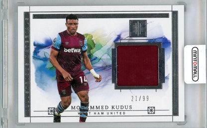 2023-24 PANINI IMPECCABLE Mohammed Kudus Jersey serial number 21 of 99 from West Ham United