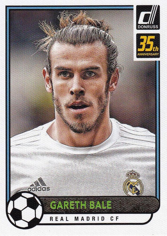 2016-17 Donruss Real Madrid CF Gareth Bale 35th Anniversary Edition trading card
