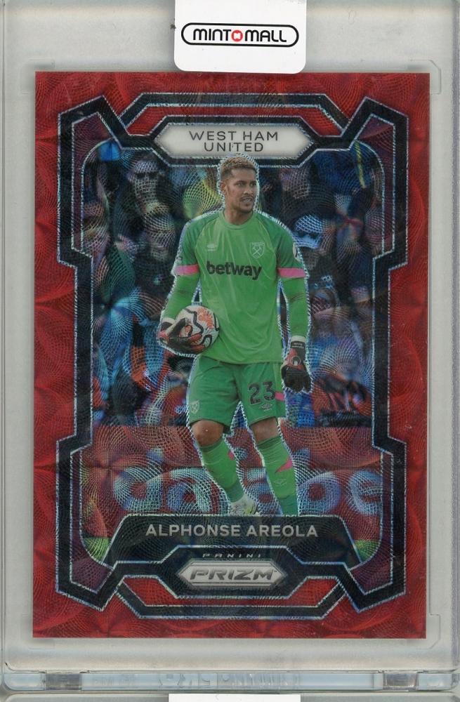 2023-24 Panini PRIZM PREMIER LEAGUE trading card featuring Alphonse Areola 14 of 30 from West Ham United