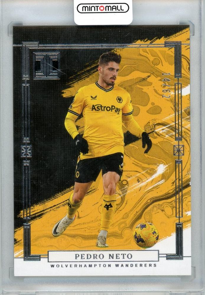 2023-24 PANINI IMPECCABLE Pedro Neto trading card serial 14 of 62 from Wolverhampton Wanderers