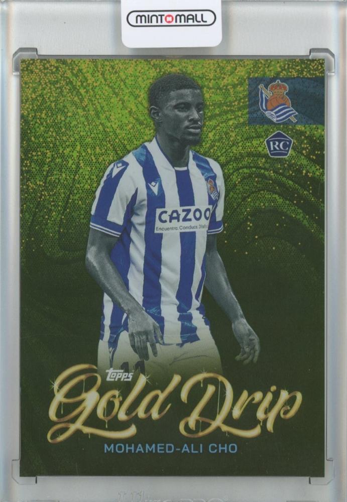 2022-23 TOPPS TEAM SET Real Sociedad Mohamed-Ali Cho Gold Drip card number 68 of 75 in used condition