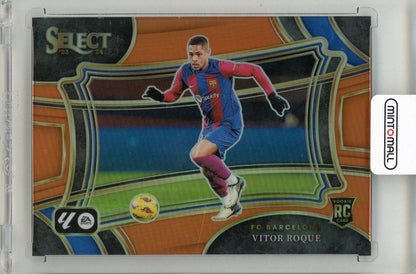 2023-24 PANINI Select La Liga Vitor Roque Orange trading card #23443/49 from FC Barcelona