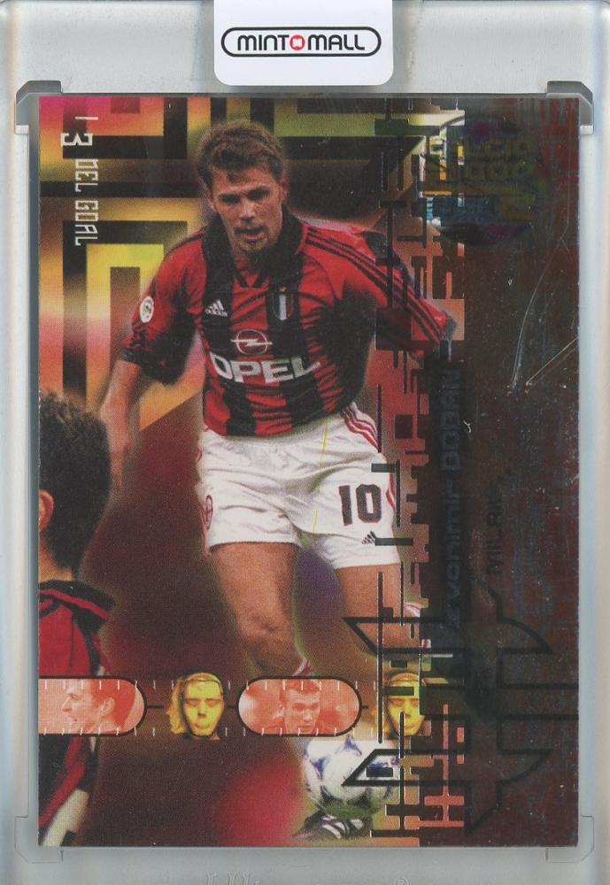 2000 calcio Boban 90/90 AC Milan trading card featuring Boban in AC Milan kit