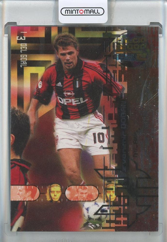 2000 calcio Boban 90/90 AC Milan trading card featuring Boban in AC Milan kit