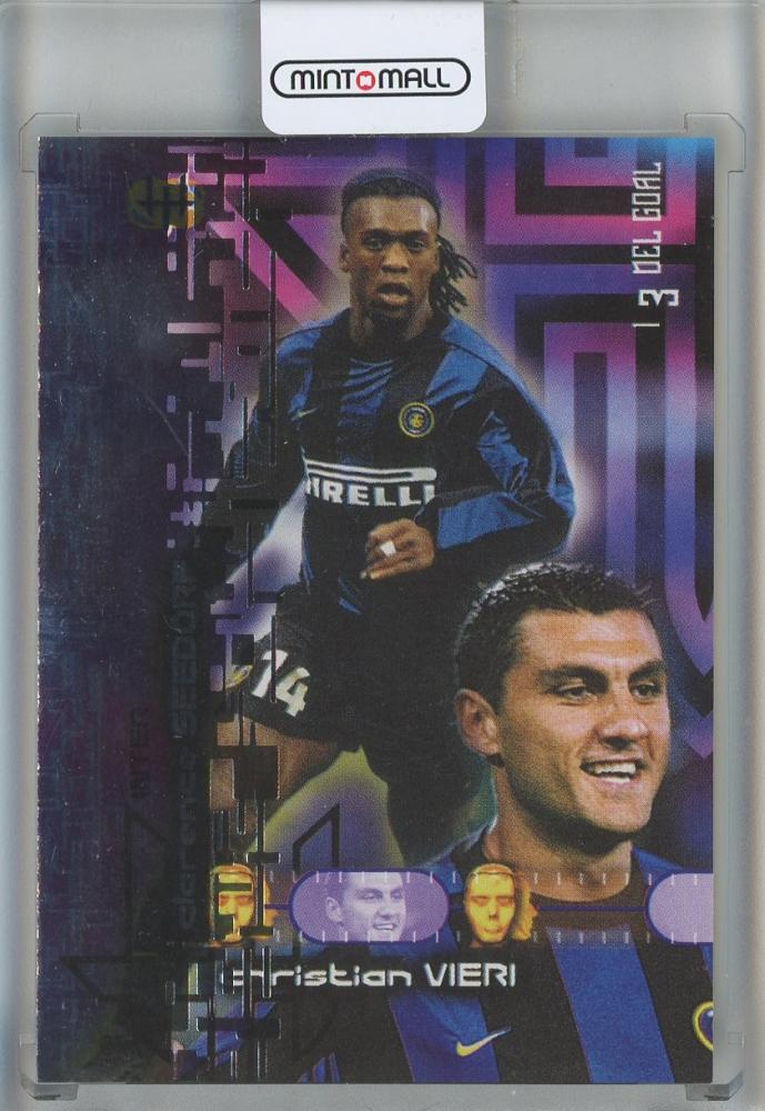 2000 calcio football card featuring Seedorf and Vieri with grades 85/90 from FC Internazionale Milano set