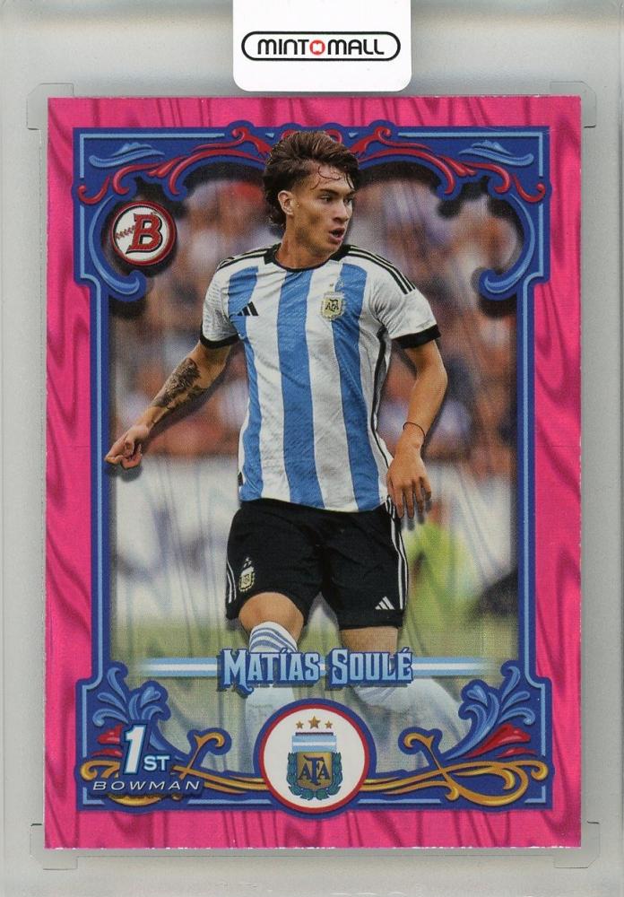 2023 TOPPS Argentina Fileteado Matias Soule Pink #32 Bowman Estrellas20/50 trading card