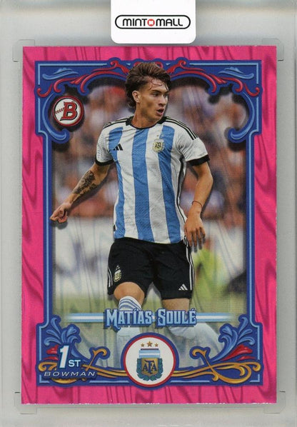 2023 TOPPS Argentina Fileteado Matias Soule Pink #32 Bowman Estrellas20/50 trading card