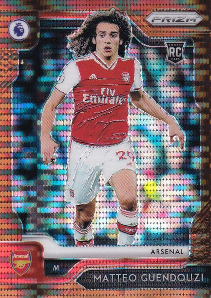 2019-20 Panini Prizm Premier League Arsenal Matteo Guendouzi Base Breakaway Bronze parallel card number 10 of 20