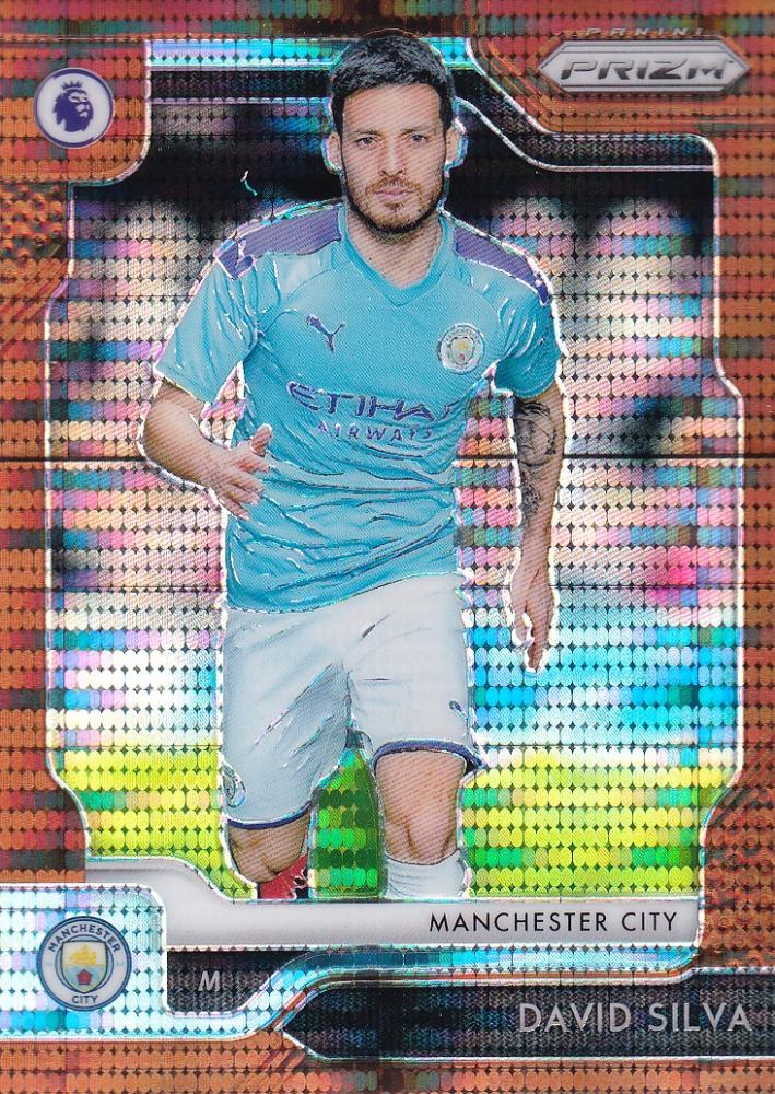 2019-20 Panini Prizm Premier League Manchester City FC David Silva Base Breakaway Bronze Parallel card 13 of 20