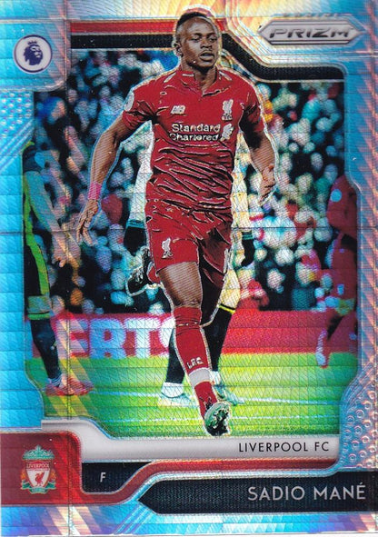 2019-20 Panini Prizm Premier League Sadio Mane Liverpool FC Base Hyper Parallel trading card