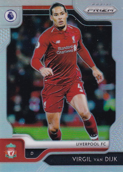 2019-20 Panini Prizm Premier League Liverpool FC Virgil van Dijk Base Silver Parallel trading card