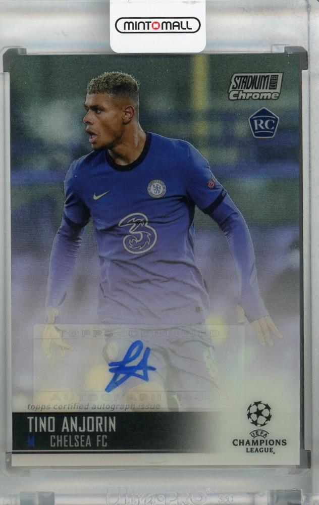 2020-21 Topps Stadium Club Chrome UEFA Champions League Chelsea FC Tino Anjorin Chrome Autographs card
