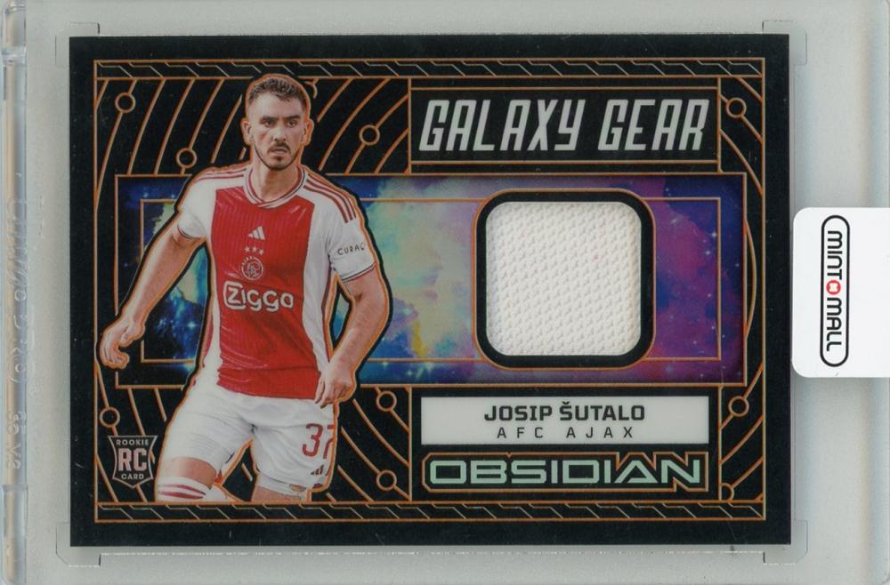 2023-24 PANINI Obsidian Josip Sutalo Galaxy Gear Electric Etch Orange trading card #207/99 from AFC Ajax