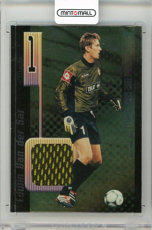 2001 PANINI Calcio Premium card showing Edwin Van der Sar with jersey #C9 from Juventus