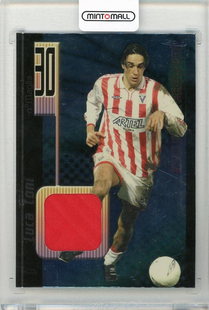 2001 PANINI Calcio Cards Premium Luca Toni Carta Maglia C8 showing Luca Toni in Vicenza jersey